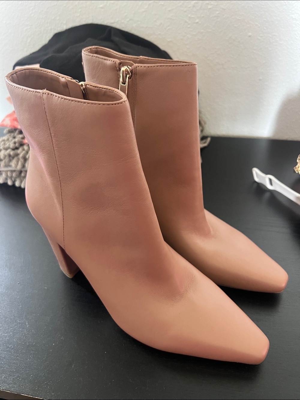 Nine West Women's Pointed Ankle Booties in Dusty Rose